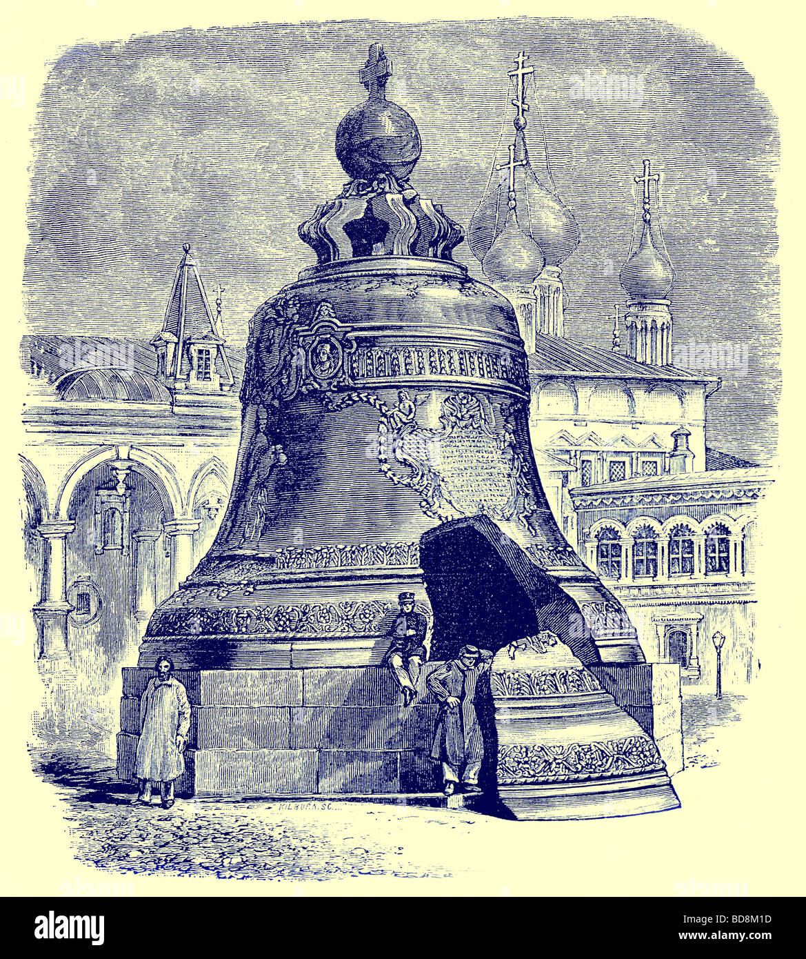 Die große Glocke Illustration aus russischen Bilder von Thomas Michell religiöses Traktat-Gesellschaft 1889 Stockfoto