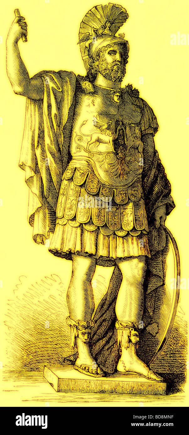 Pyrrhos Illustration aus der illustrierten Geschichte der Welt Ward