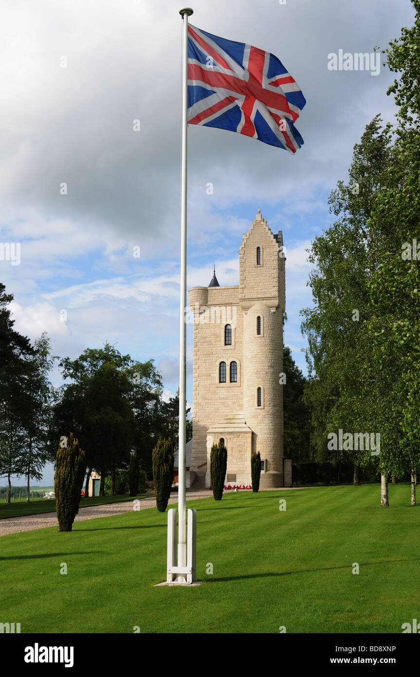 Das Ulster Denkmal bei Thiepval an der Somme Stockfoto