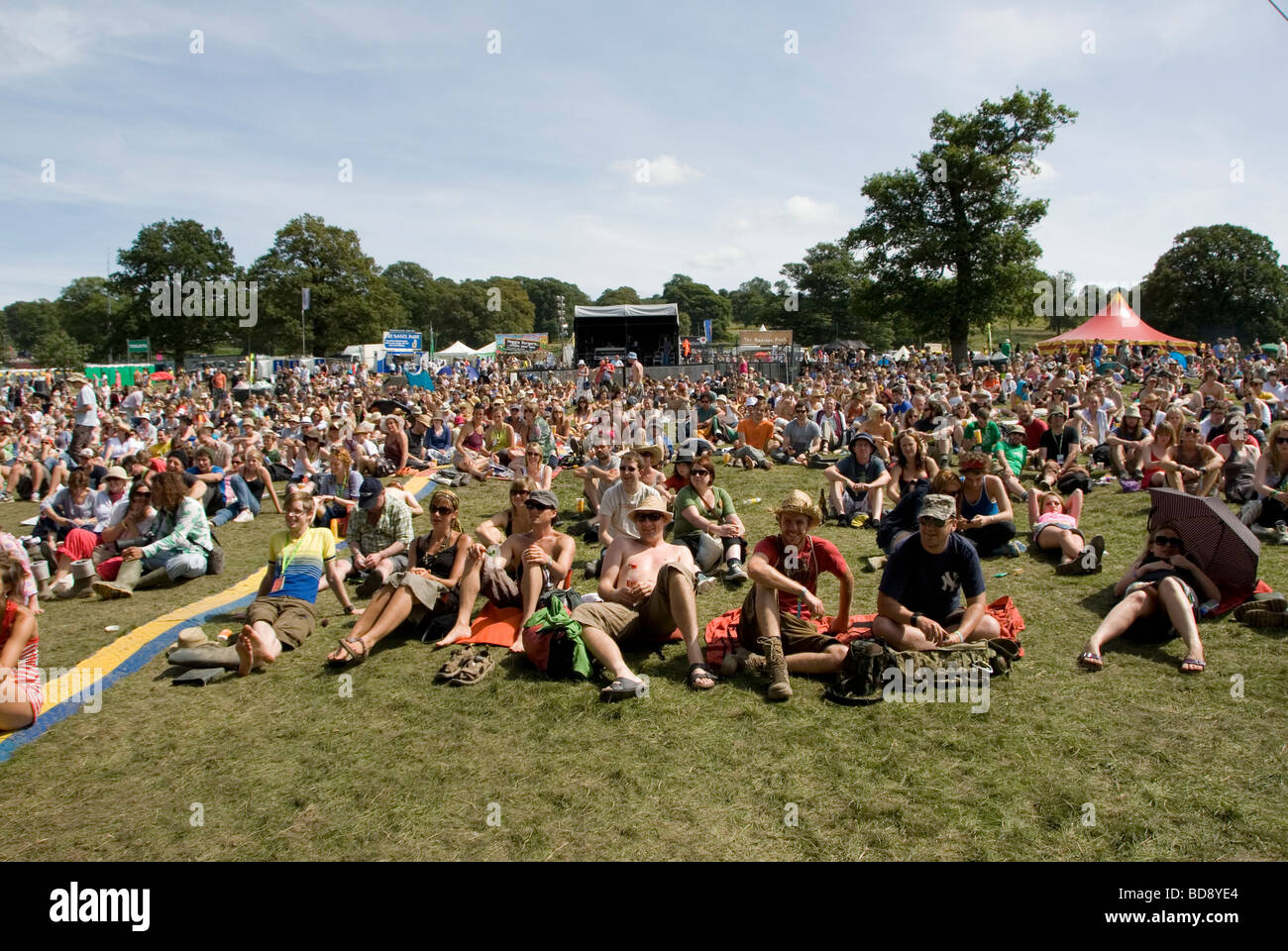 Masse auf dem Big Chill Festival 2009 Stockfoto