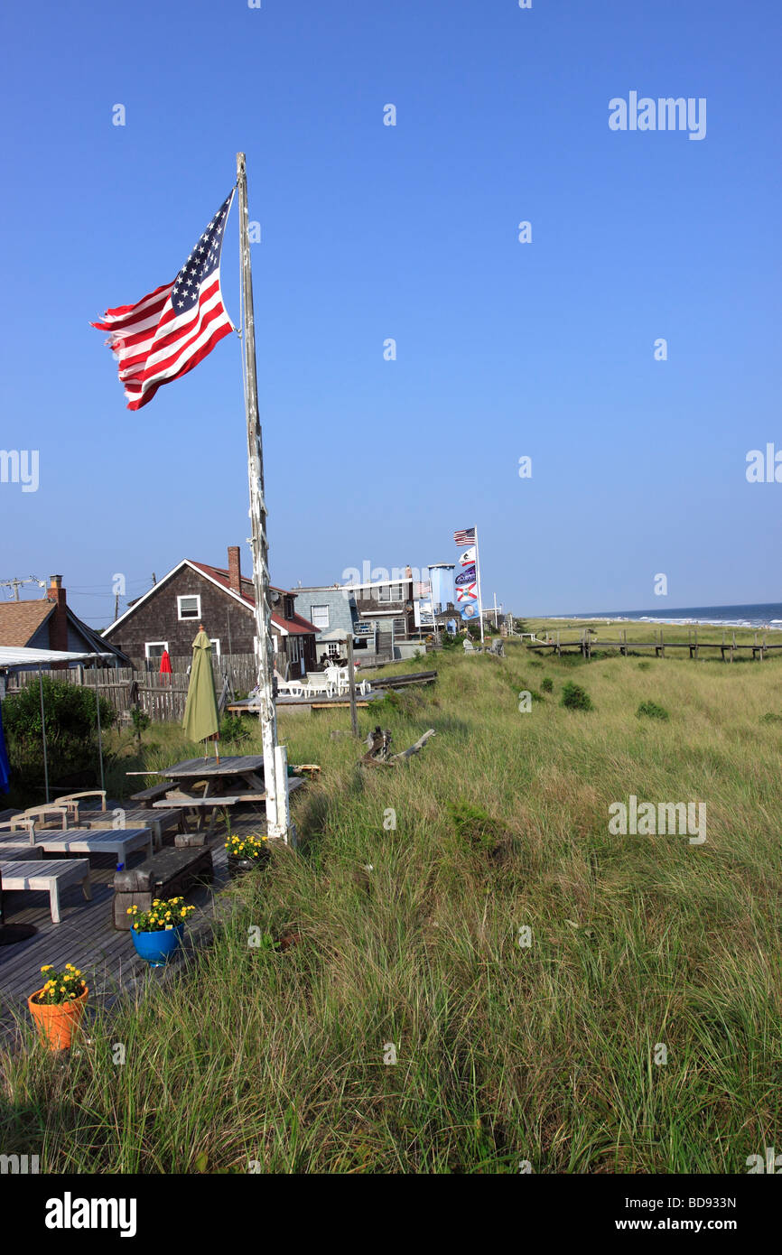 Strandhäuser, Fire Island, Long Island NY Stockfoto