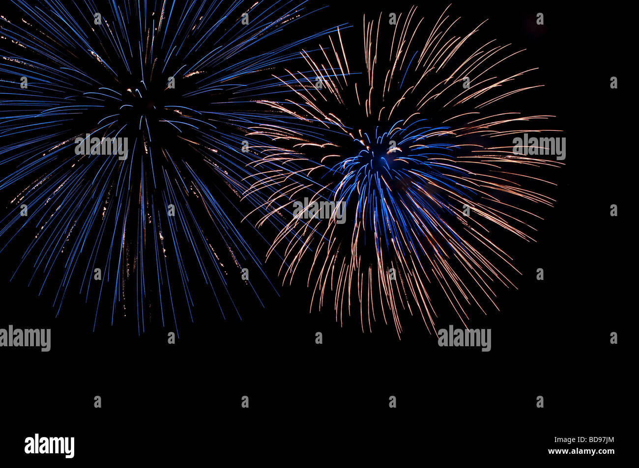 4. Juli Feuerwerk Stockfoto