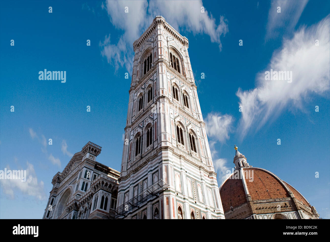 Die Kathedrale und Campanile di Giotto, Florenz, Firenze, UNESCO World Heritage Site, Toskana, Italien, Europa Stockfoto
