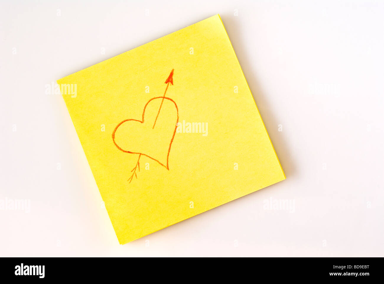 eine Liebe-Hinweis Stockfoto