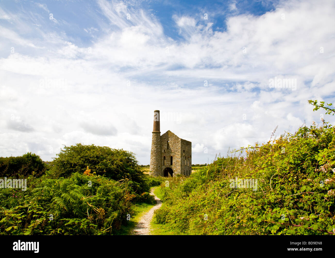 Pascoes Pumpen Maschinenhaus Süd Wheal Frances Mine Cornwall England UK Stockfoto