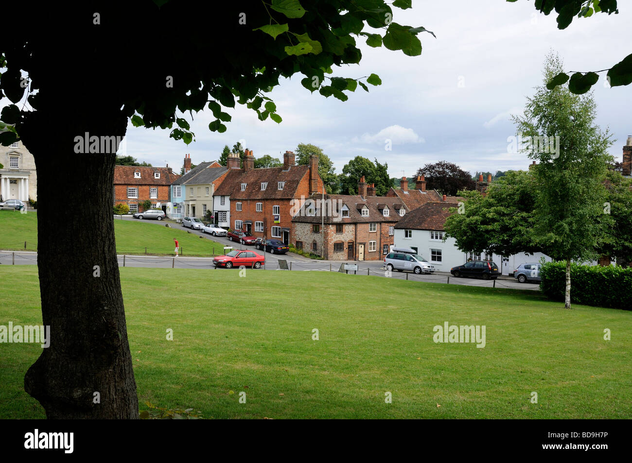 Blick auf den Dorfplatz, Marlborough, England, Vereinigtes Königreich Stockfoto