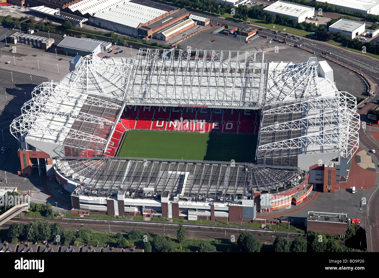 Fußballstadion Old Trafford Stockfoto