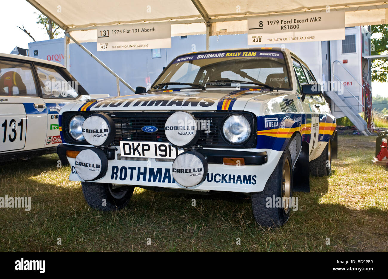 Ford Escort Mk2 RS1800 1979 im Fahrerlager beim Goodwood Festival of Speed, Sussex, UK. Stockfoto