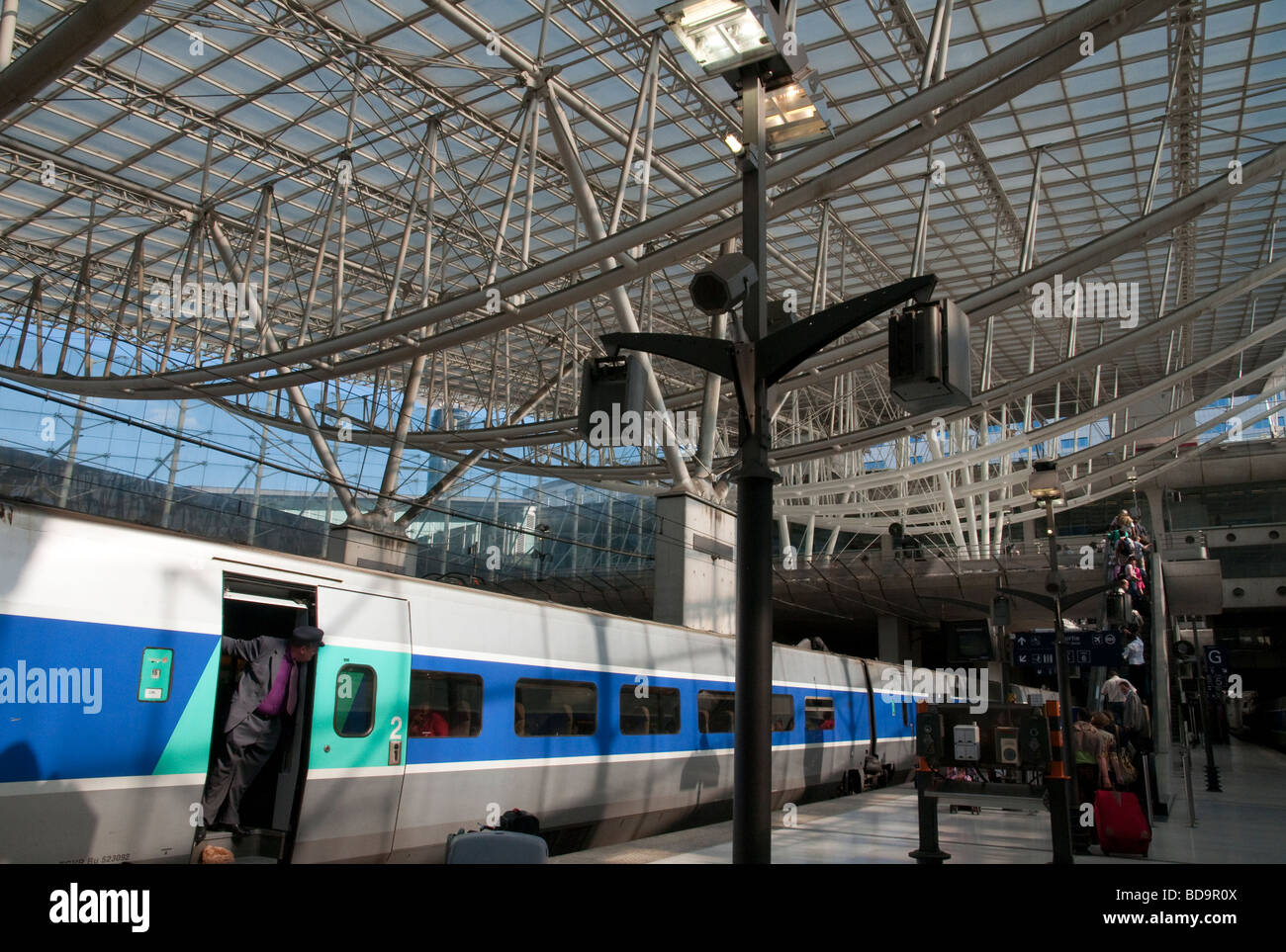 Frankreich-Roissy Flughafen Bahnhof Stockfoto