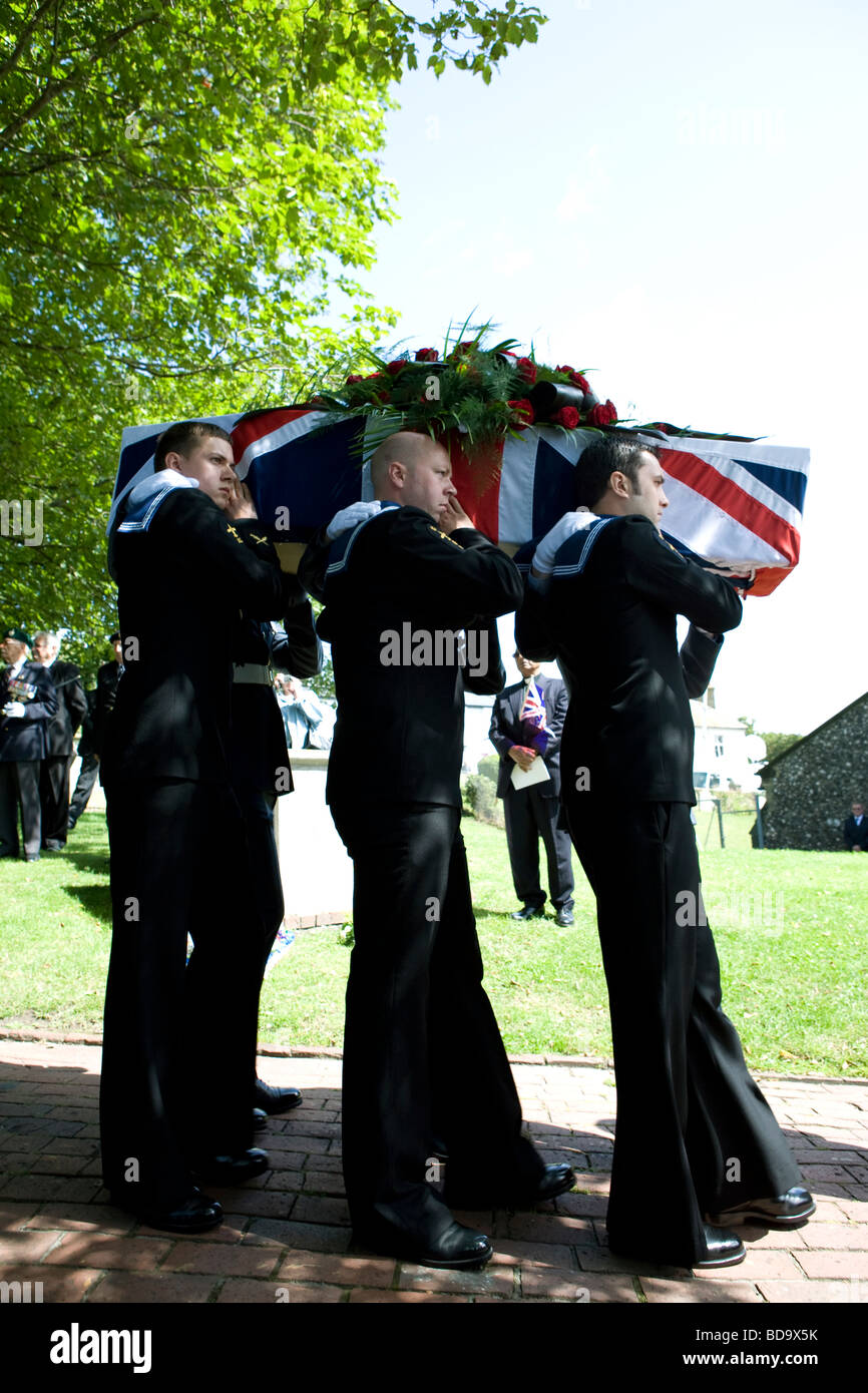 Die Beerdigung von Henry Allingham in Brighton. Stockfoto