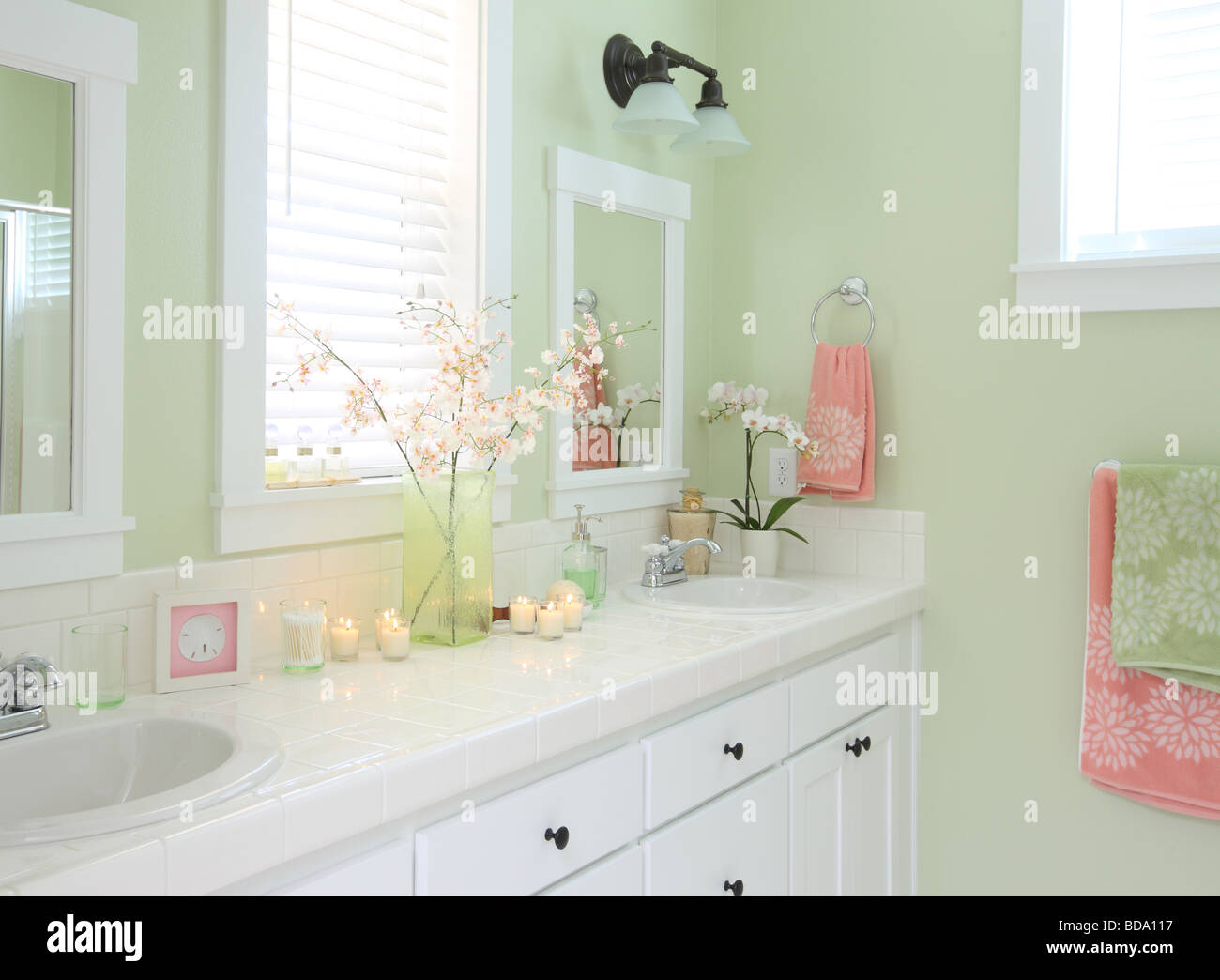 Badezimmer Interieur Stockfoto