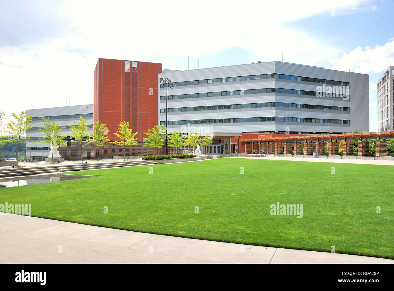 Bellevue-Rathaus-Campus Stockfoto