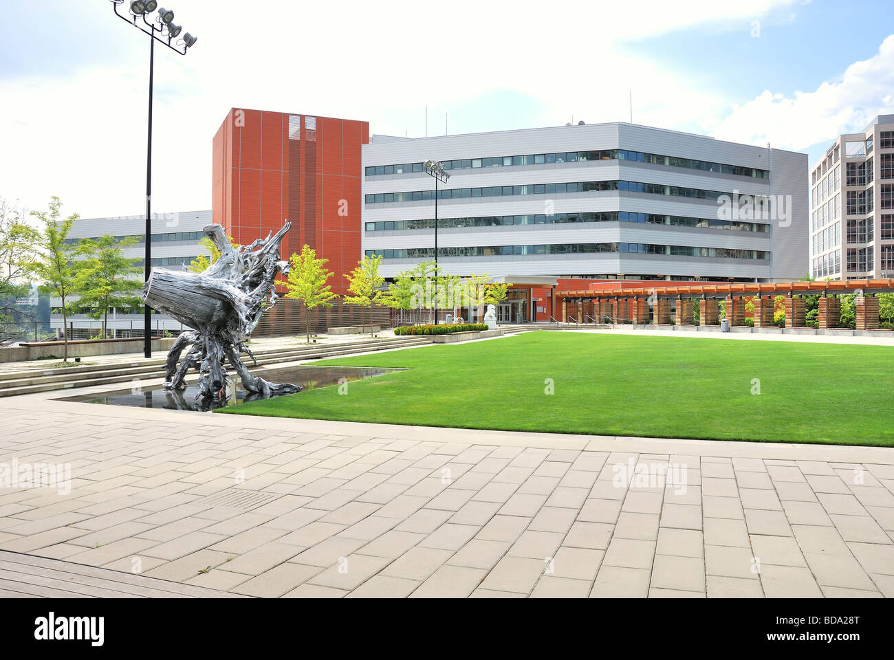 Bellevue-Rathaus-Campus Stockfoto