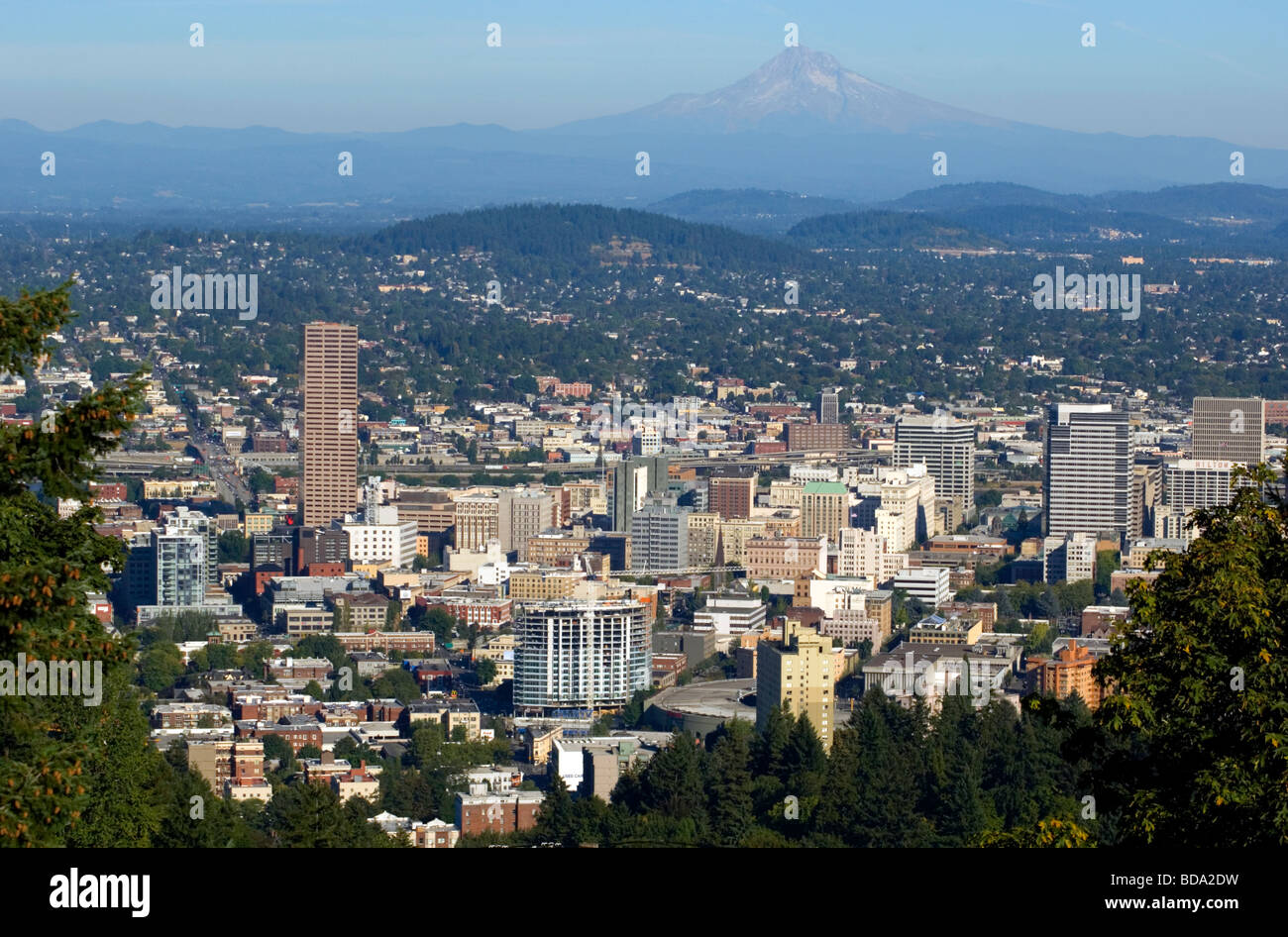 Ansicht der Innenstadt von Portland Stockfoto