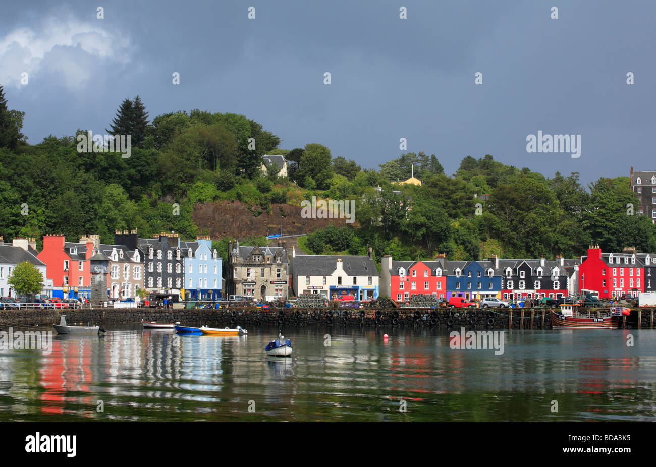 Tobermory Hafens auf der Isle of Mull. Stockfoto