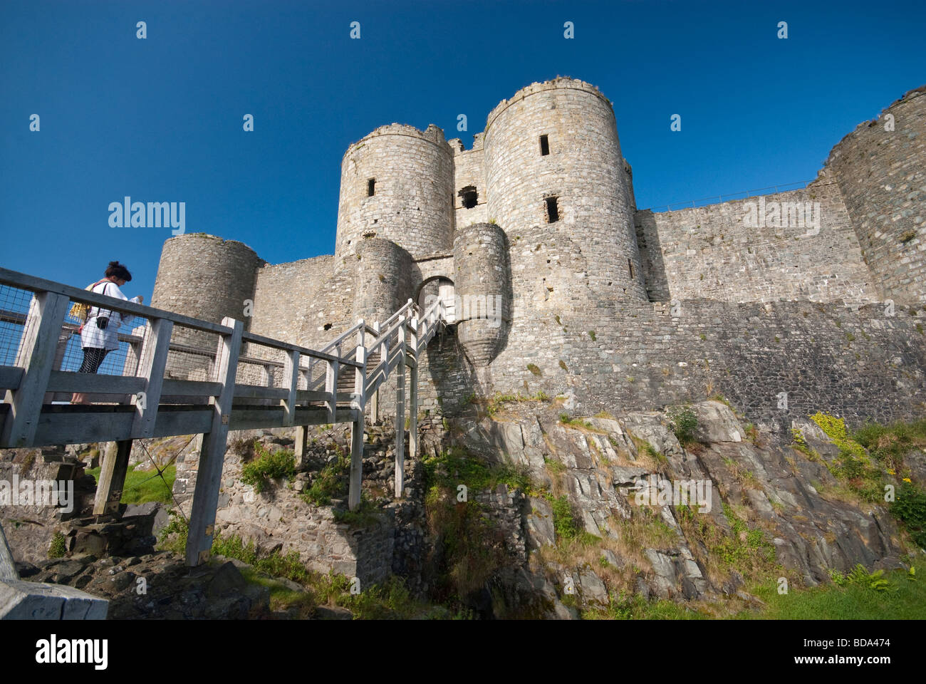 Harlech Castle Wales Stockfoto