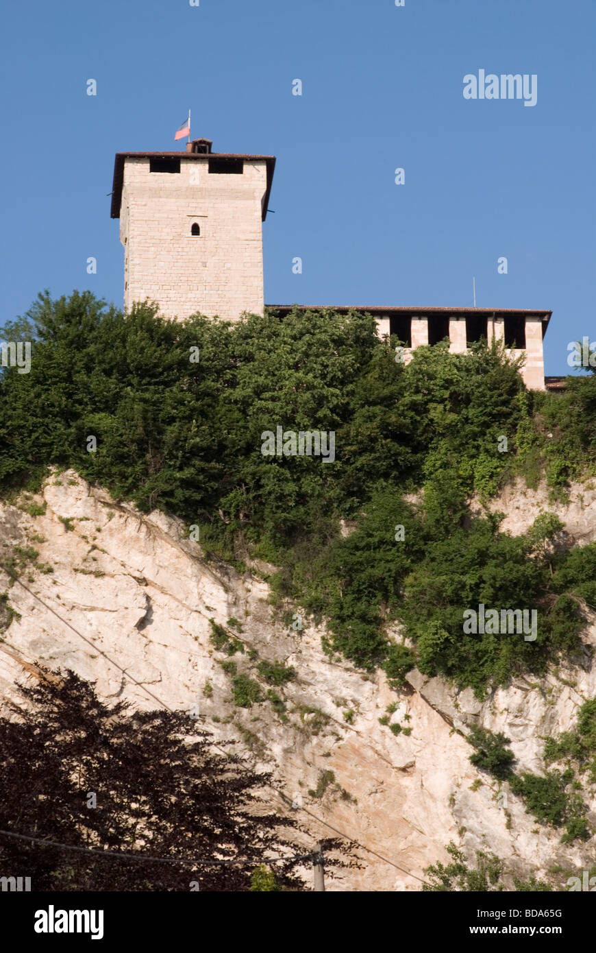 Rocca di Angera Festung Angera Lake Maggiore Lombardei Italien Stockfoto