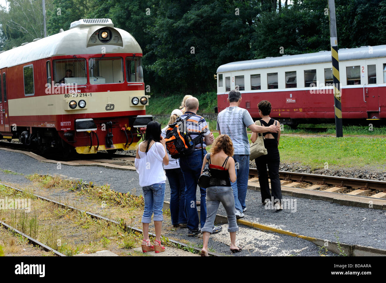 Tschechische Bahn Tschechien Stockfoto