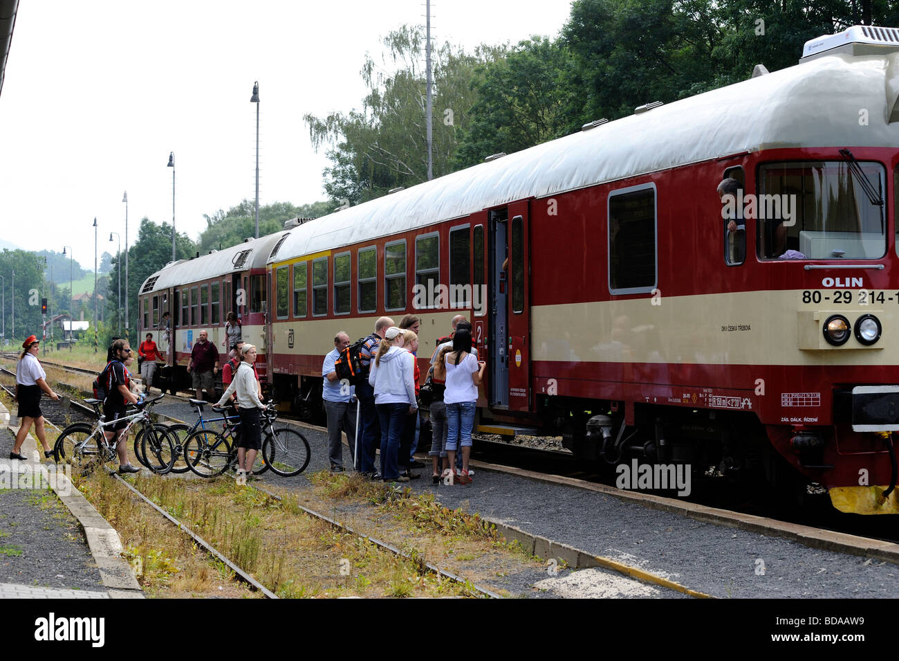 Tschechische Bahn Tschechien Stockfoto