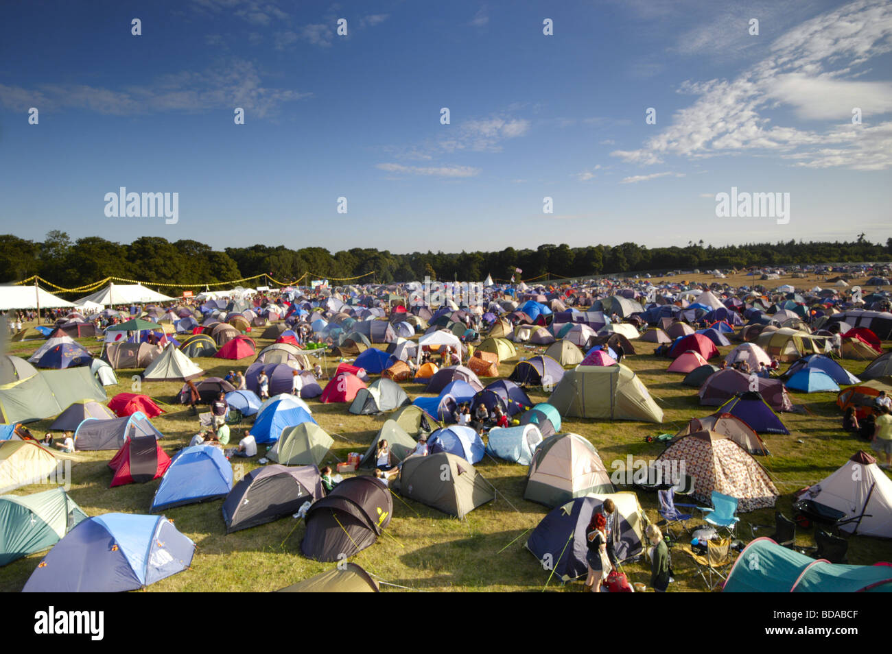 Wichtigsten Campingplatz Latitude Musik Festival, Southwold, Suffolk, UK Stockfoto