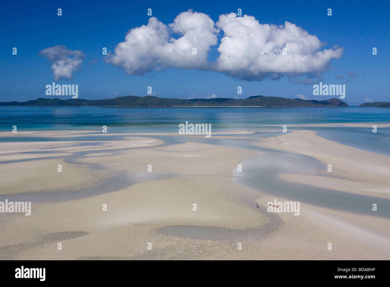 Whitsunday Island Whitehaven beach Stockfoto