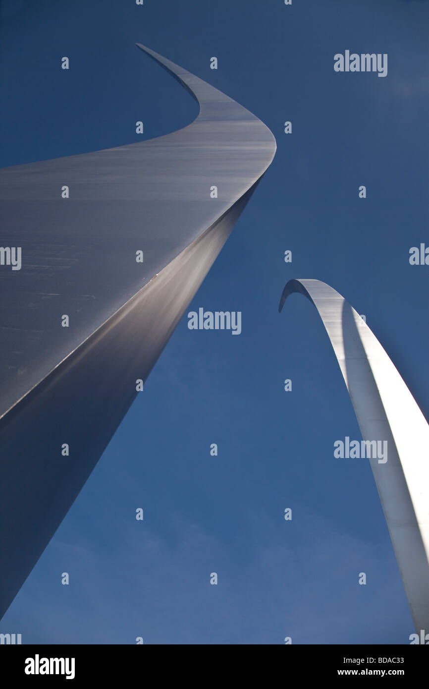 Arlington, Virginia, USA. Us Air Force Memorial, von dem Architekten James Ingo befreit. Stockfoto