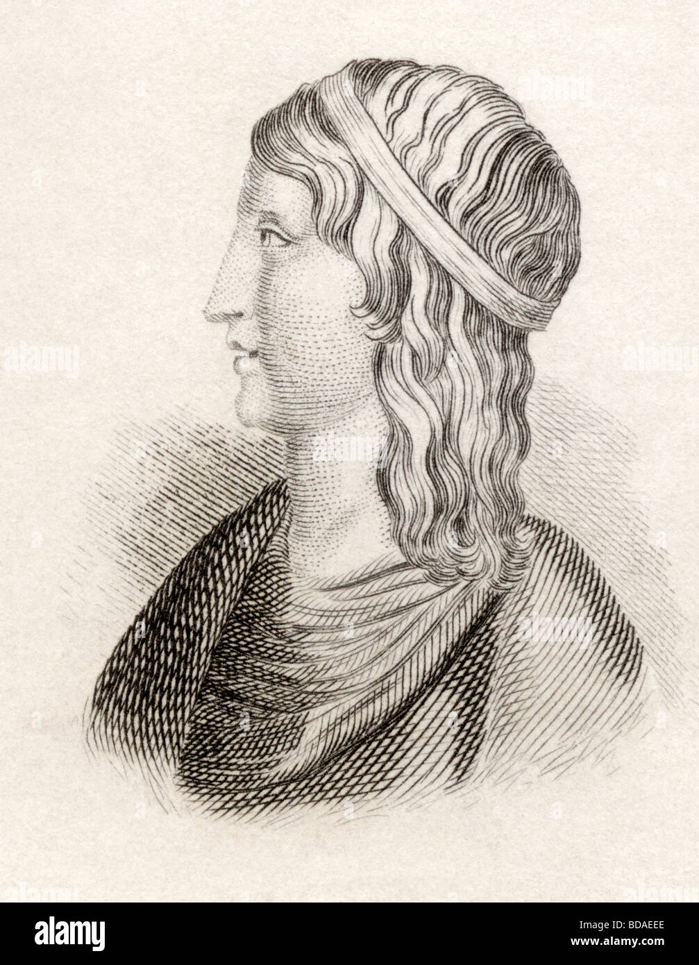 Lucius Apuleius Platonicus Jahrgang 123 bis 125 ca. 180 starb.  Platonischen Philosophen und lateinischen Prosaiker. Stockfoto