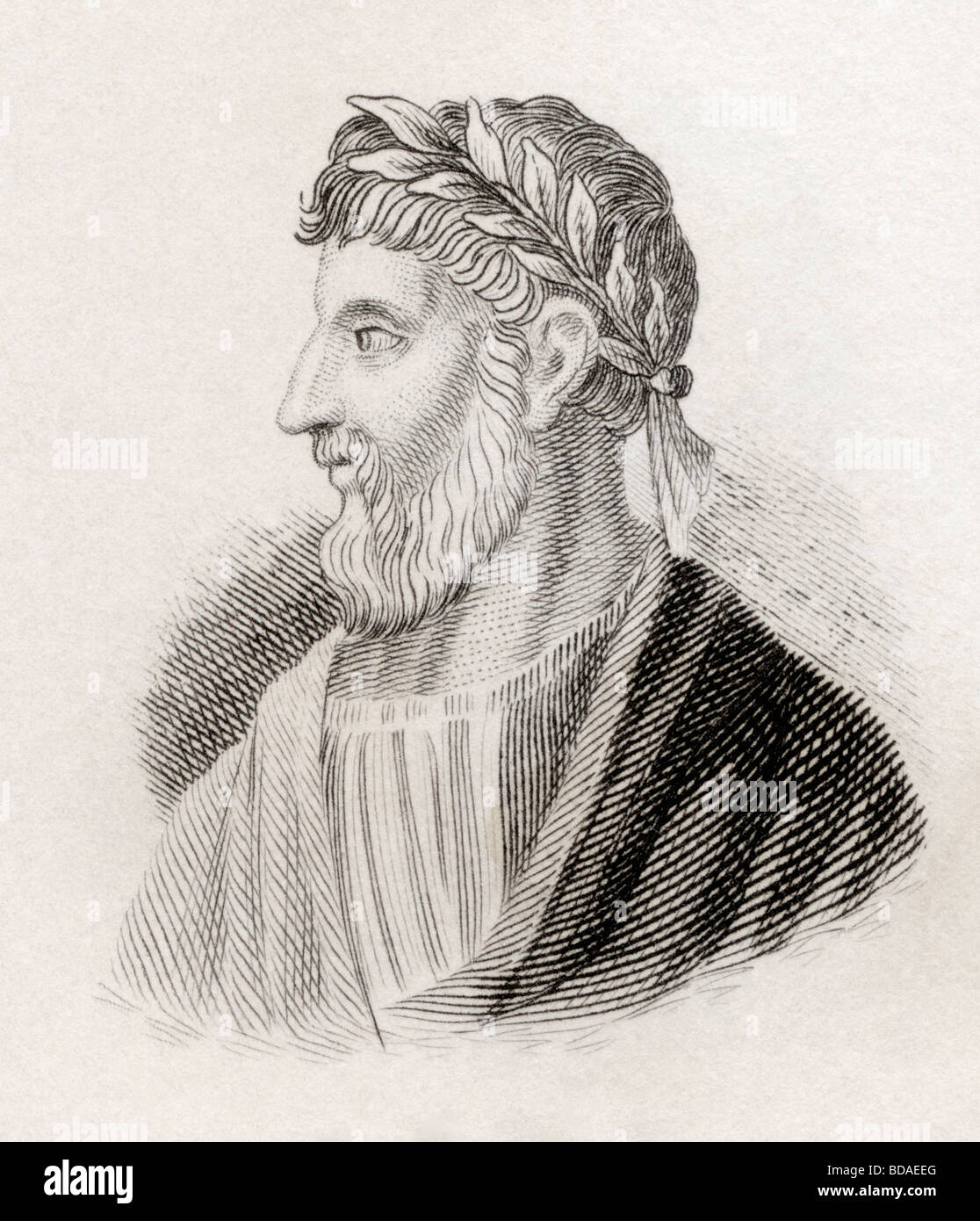 Apollonius von Tyana geboren ca. 15 AD ca. 100 n. Chr. starb.  Griechische Neopythagorean Philosoph und Lehrer. Stockfoto