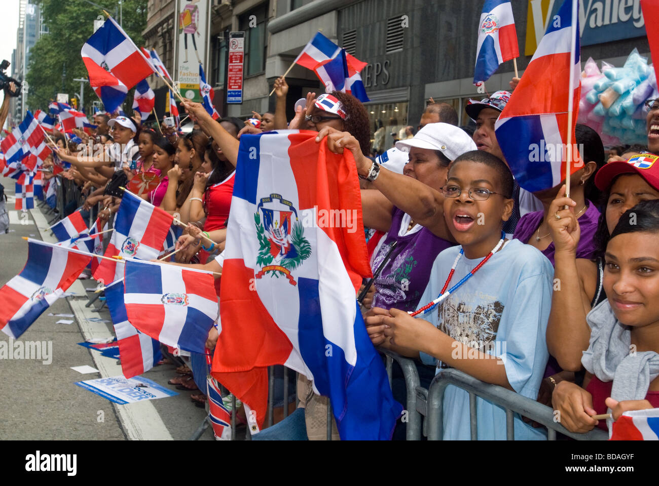 27. jährlichen Dominikanischen Independence Day Parade in New York Stockfoto