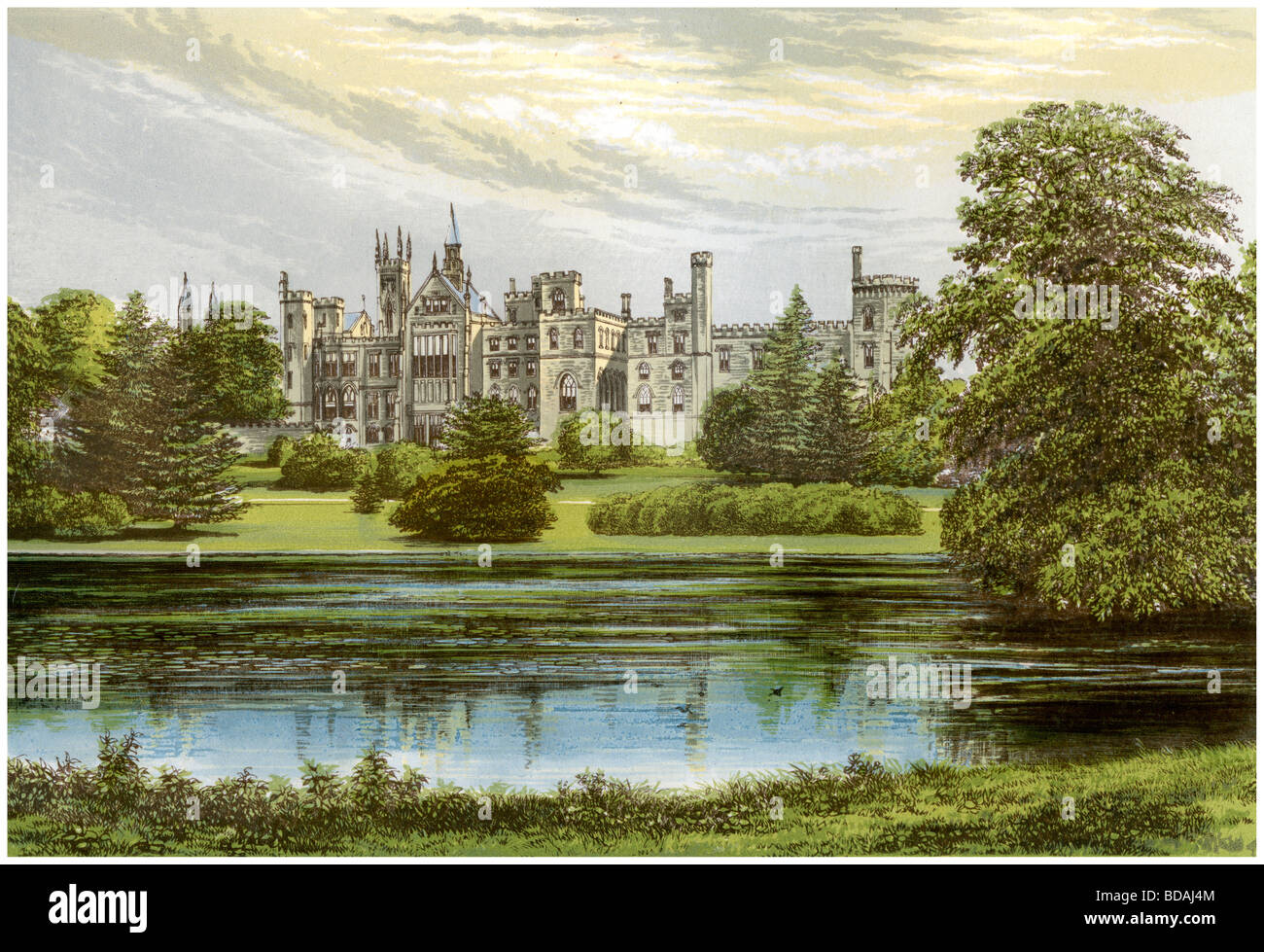 Alton Towers, Staffordshire, Heimat des Earl of Shrewsbury, c 1880. Artist: Unbekannt Stockfoto