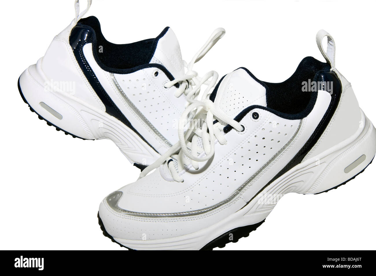 Bequeme Schuhe aus Naturleder für sport Stockfoto