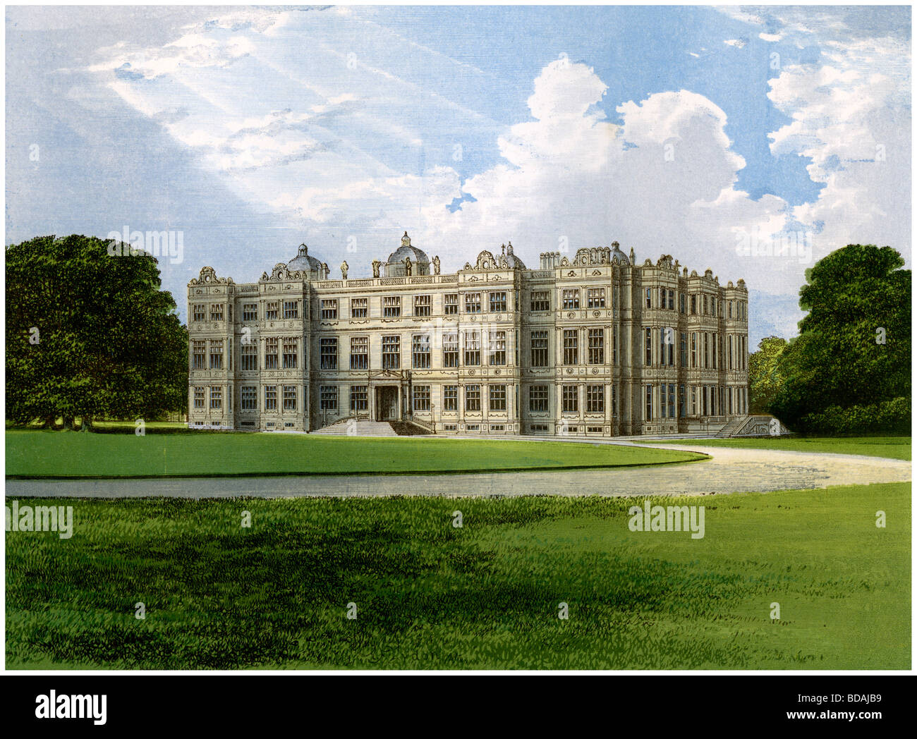 Longleat, Haus des Marquis von Badewanne, Wiltshire, c 1880. Artist: Unbekannt Stockfoto