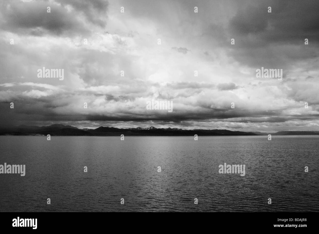 Yellowstone Lake von Grant Village Yellowstone-Nationalpark, Wyoming Stockfoto