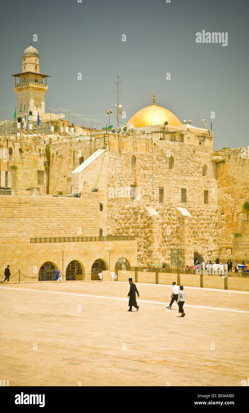 Die Klagemauer in Jerusalem Israel Stockfoto