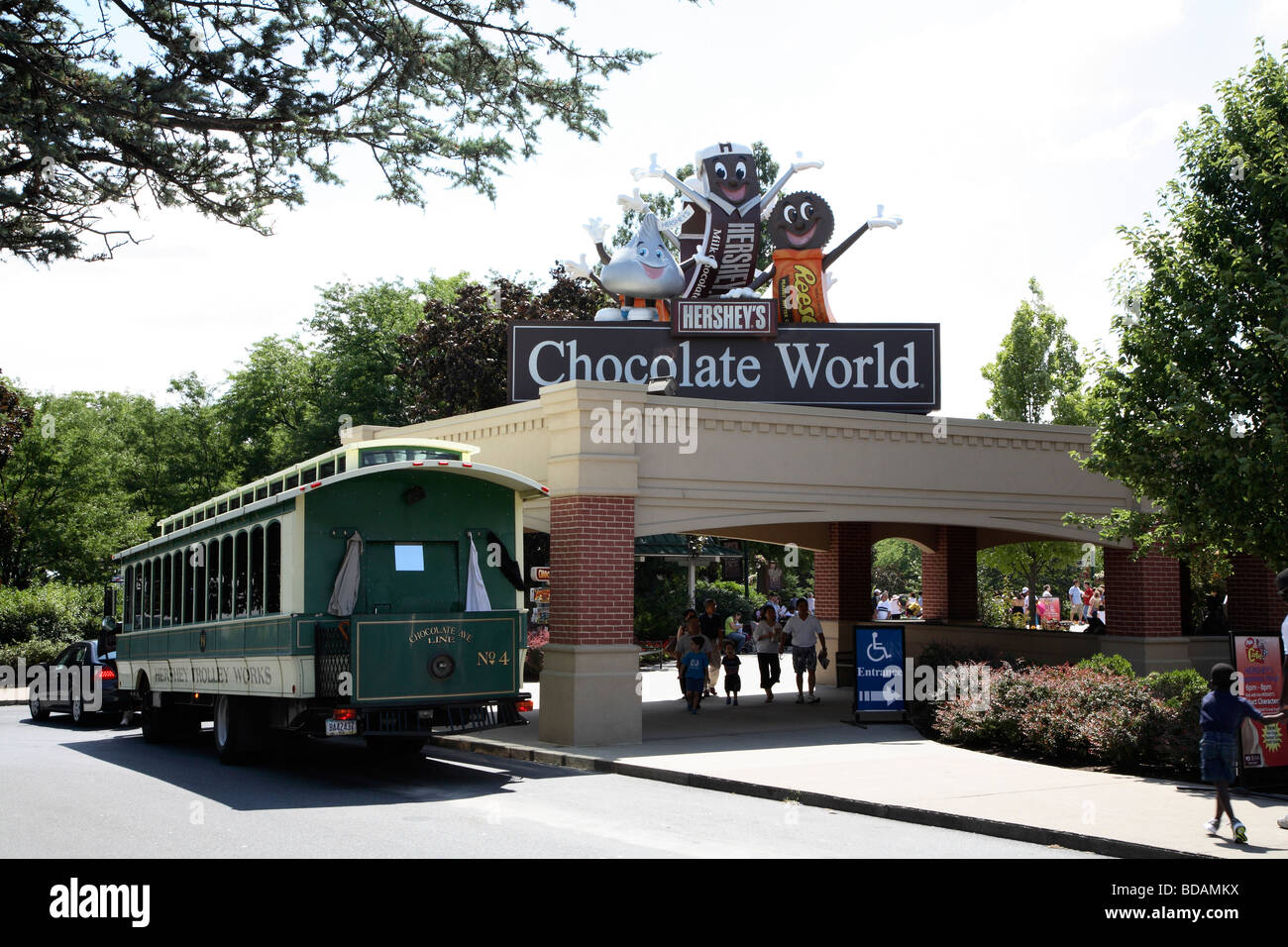 Welt der Schokolade Willkommen in Hershey PA. Stockfoto
