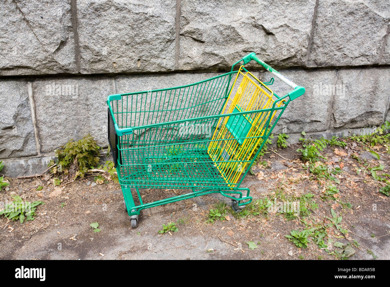 verlassene Einkaufswagen Stockfoto