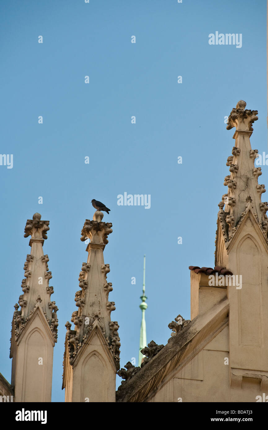 Türme auf die Maisel-Synagoge, Prag Stockfoto