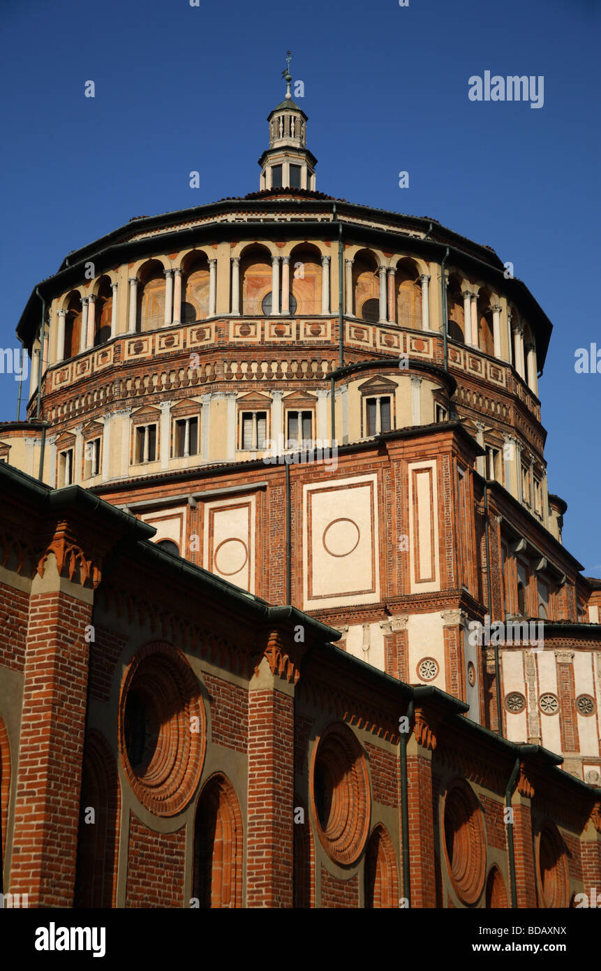 Bramante Apsis in Santa Maria Delle Grazie Kirche (Our Lady of Grace), Mailand, Italien Stockfoto