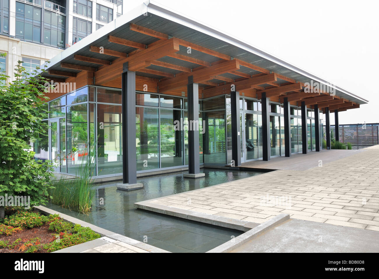 Bellevue-Rathaus-Campus Stockfoto