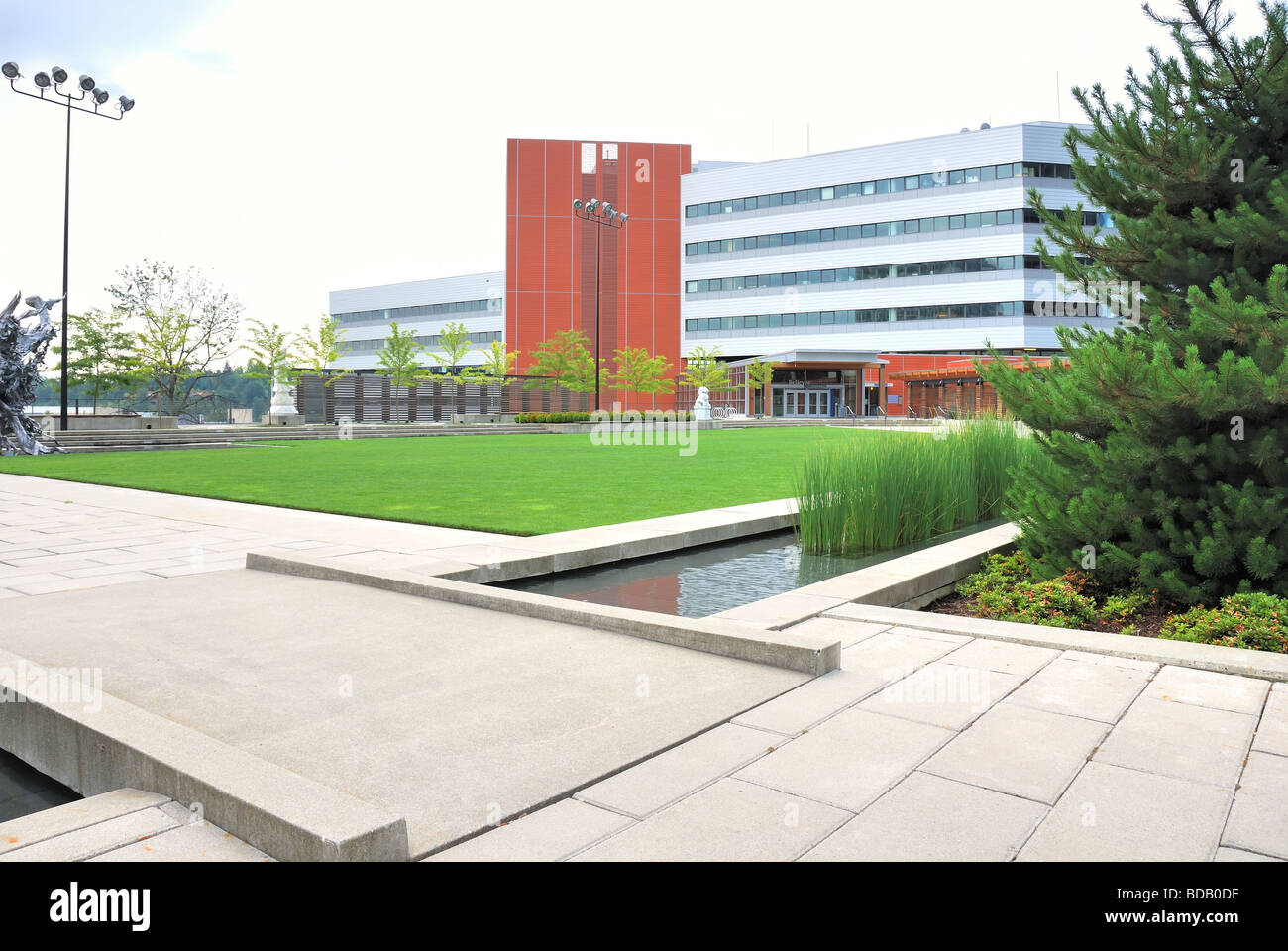 Bellevue-Rathaus-Campus Stockfoto