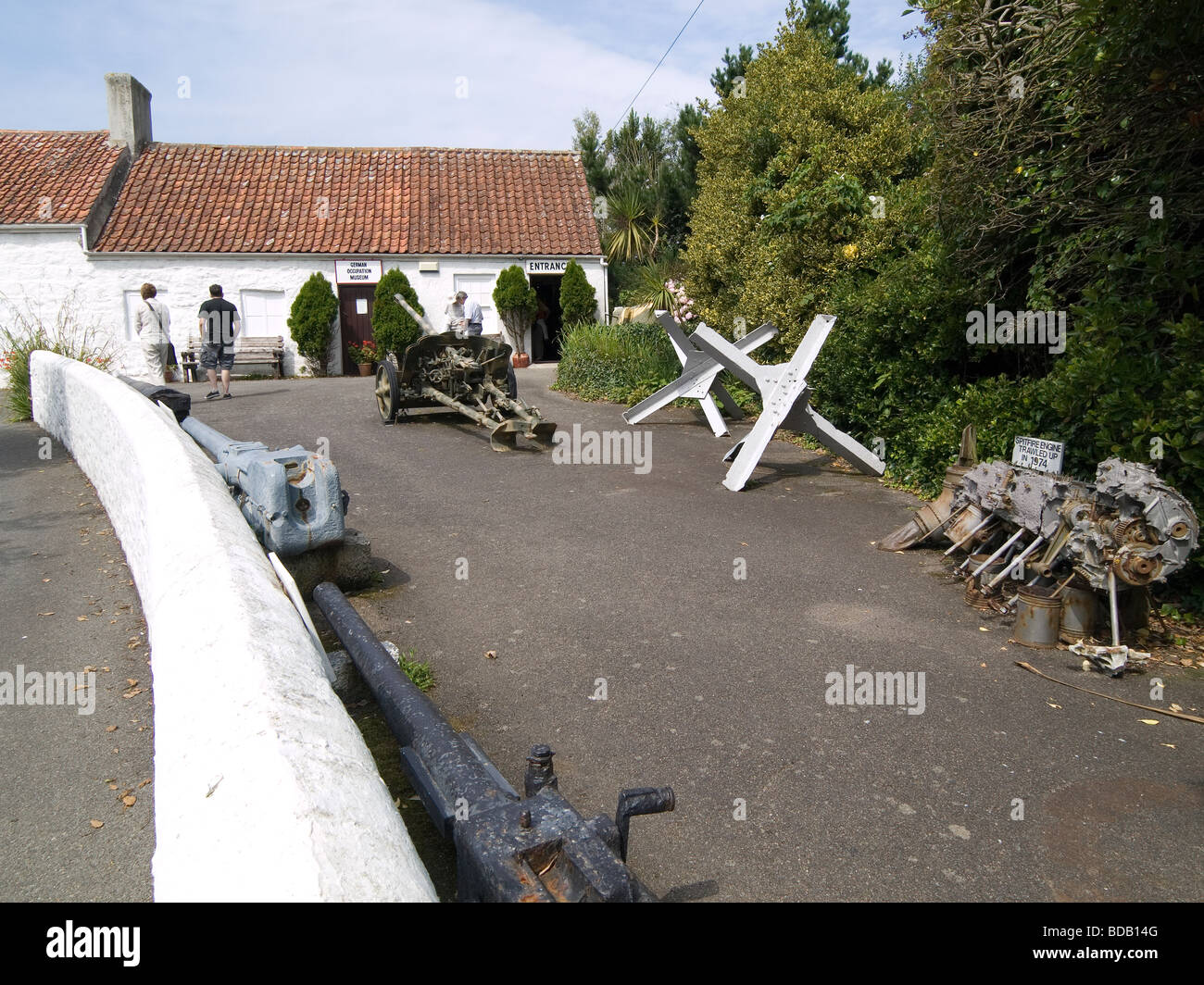 Die deutsche Besetzung Museum als Besucherattraktion im Wald Guernsey Channel Islands Stockfoto