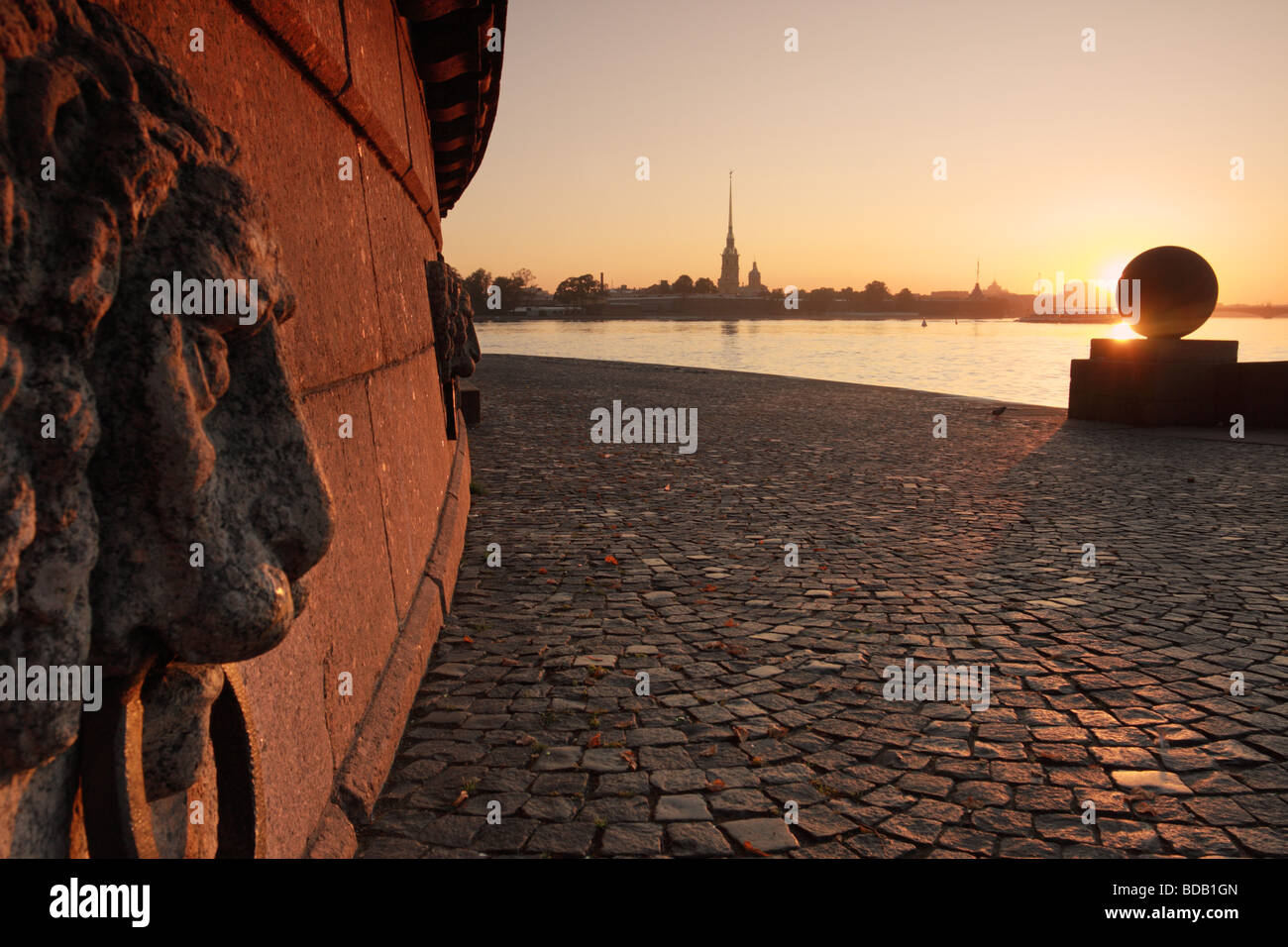 Die Nehrung der Wassiljewski-Insel Piter und Paul Fortress St. Petersburg Russland Stockfoto