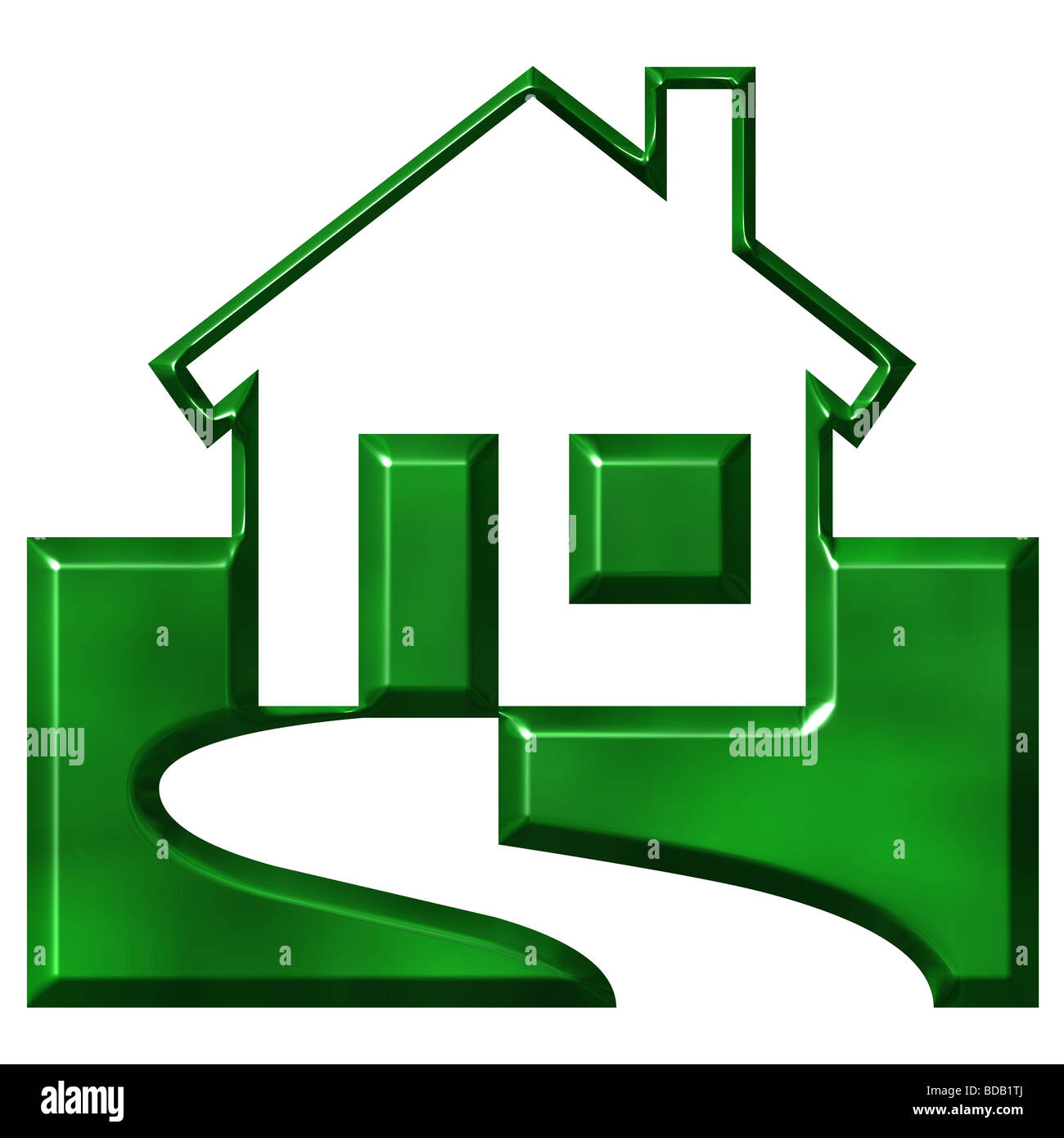 Ökologisches Haus Stockfoto