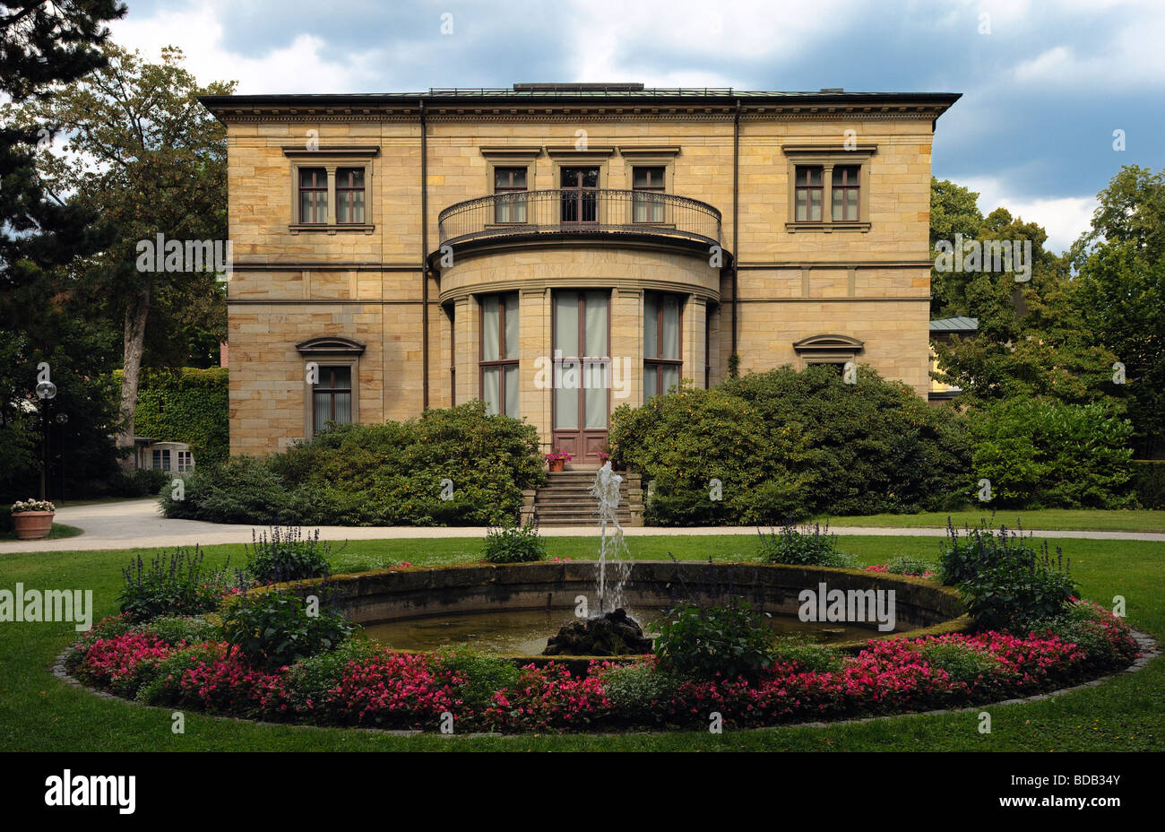 Rückseite der Villa Wahnfried die Richard-Wagner-Museums in Bayreuth, Deutschland Stockfoto
