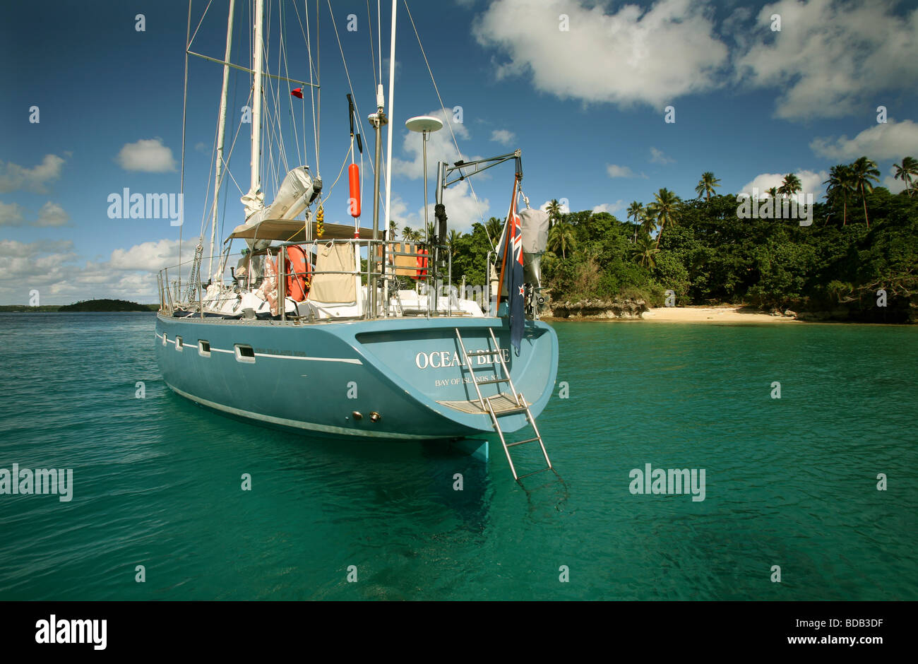 Anchorage in Vavau Inselgruppe Tonga Stockfoto