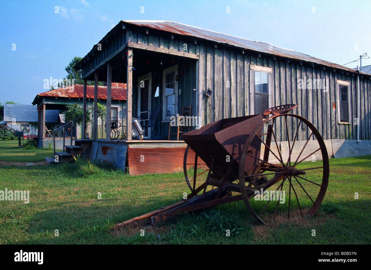 Baumwoll-Plantagen-Arbeiter shack Mississippi USA Stockfoto