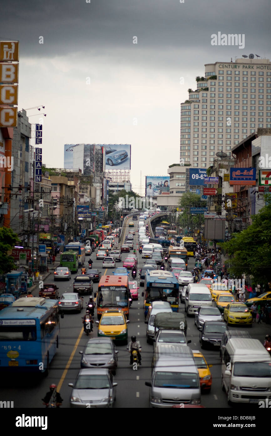Bangkok-Verkehr, Thailand, Südostasien Stockfoto
