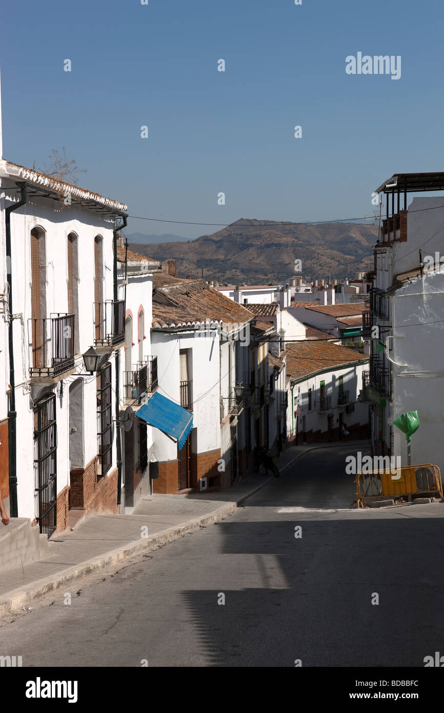 Weiße Dorf Alora. Malaga. Costa del Sol Andalusien. Spanien. Europa Stockfoto