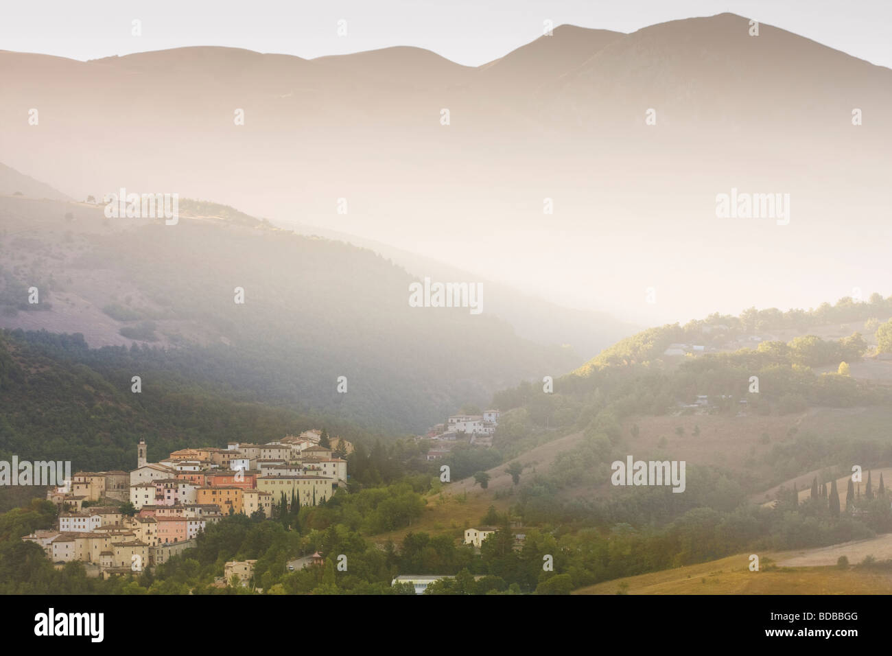 Italien, Umbrien, Monti Sibillini Nationalpark Stockfoto