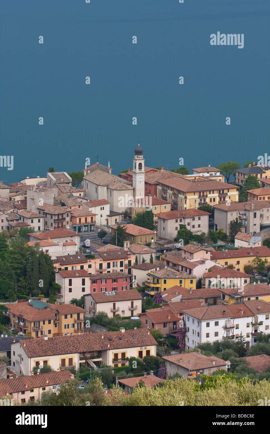 Italien, Venetien, Gardasee, Malcesine Dächer Stockfoto